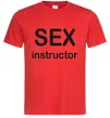 Мужская футболка SEX INSTRUCTOR Красный Мужская футболка SEX INSTRUCTOR Красный фото