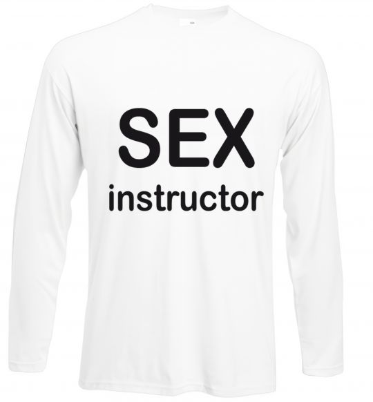 Лонгслів SEX INSTRUCTOR Білий фото