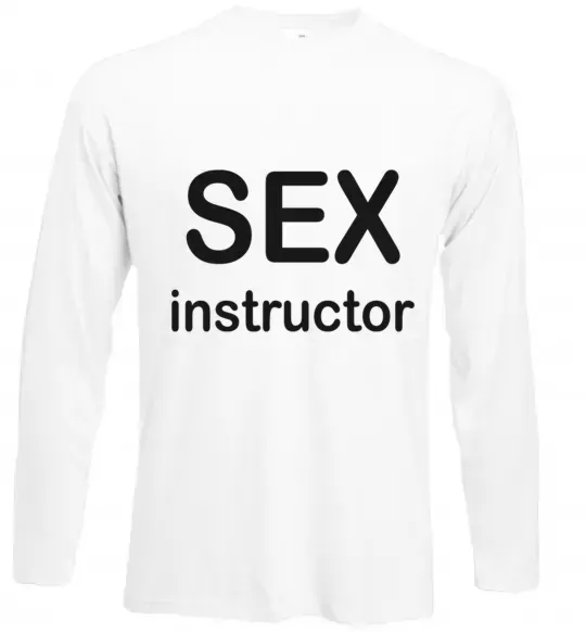 Лонгслив SEX INSTRUCTOR Белый фото