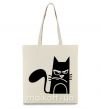 Еко-сумка ANGRY CAT Бежевий фото
