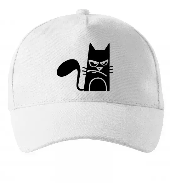 Кепка ANGRY CAT Білий фото
