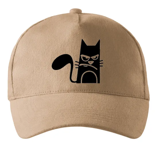 Кепка ANGRY CAT Песочный фото