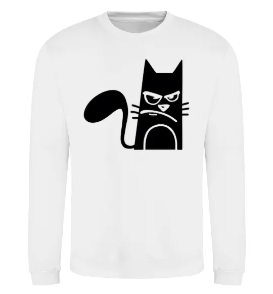 Свитшот ANGRY CAT Белый фото