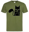 Чоловіча футболка ANGRY CAT Оливковий фото