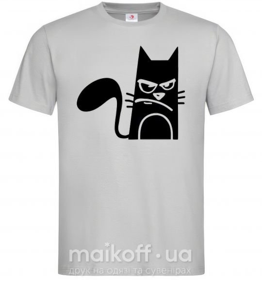 Чоловіча футболка ANGRY CAT Сірий фото