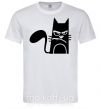 Мужская футболка ANGRY CAT Белый фото