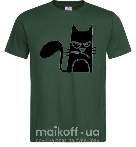 Мужская футболка ANGRY CAT Темно-зеленый фото