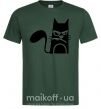 Чоловіча футболка ANGRY CAT Темно-зелений фото