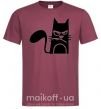 Мужская футболка ANGRY CAT Бордовый фото