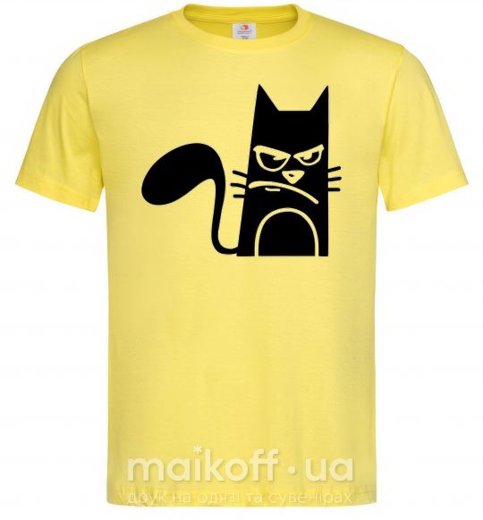 Чоловіча футболка ANGRY CAT Лимонний фото