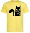 Чоловіча футболка ANGRY CAT Лимонний фото