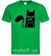 Чоловіча футболка ANGRY CAT Зелений фото