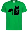 Чоловіча футболка ANGRY CAT Зелений фото