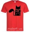 Мужская футболка ANGRY CAT Красный фото