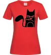 Женская футболка ANGRY CAT Красный Женская футболка ANGRY CAT Красный фото