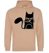 Чоловіча толстовка (худі) ANGRY CAT Пісочний фото