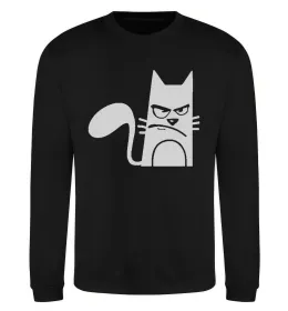 Свитшот ANGRY CAT Черный фото