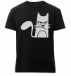Мужская премиум футболка ANGRY CAT Черный фото