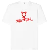 Футболка Оверсайз BAD GIRL Devil Білий фото