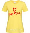 Жіноча футболка BAD GIRL Devil Лимонний фото