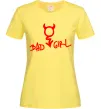 Жіноча футболка BAD GIRL Devil Лимонний фото