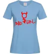 Жіноча футболка BAD GIRL Devil Блакитний фото