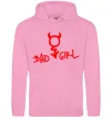 Женская толстовка (худи) BAD GIRL Devil Розовый фото