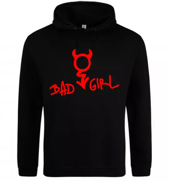 Жіноча толстовка (худі) BAD GIRL Devil Чорний фото