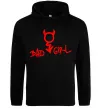 Жіноча толстовка (худі) BAD GIRL Devil Чорний Жіноча толстовка (худі) BAD GIRL Devil Чорний фото