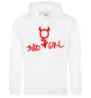 Жіноча толстовка (худі) BAD GIRL Devil Білий Жіноча толстовка (худі) BAD GIRL Devil Білий фото