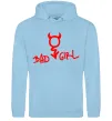 Женская толстовка (худи) BAD GIRL Devil Голубой фото