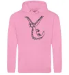 Мужская толстовка (худи) Крокодил Розовый фото