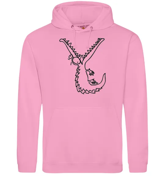 Женская толстовка (худи) Крокодил Розовый фото