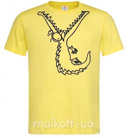 Мужская футболка КРОКОДИЛ Лимонный фото