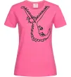 Женская футболка Крокодил Ярко-розовый фото