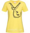 Женская футболка КРОКОДИЛ Лимонный фото