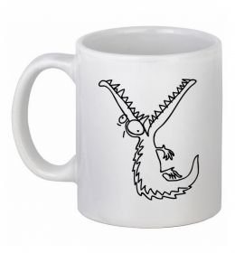 Чашка керамическая Крокодил