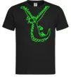 Мужская футболка Крокодил Черный фото