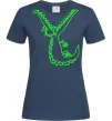 Женская футболка Крокодил Темно-синий фото
