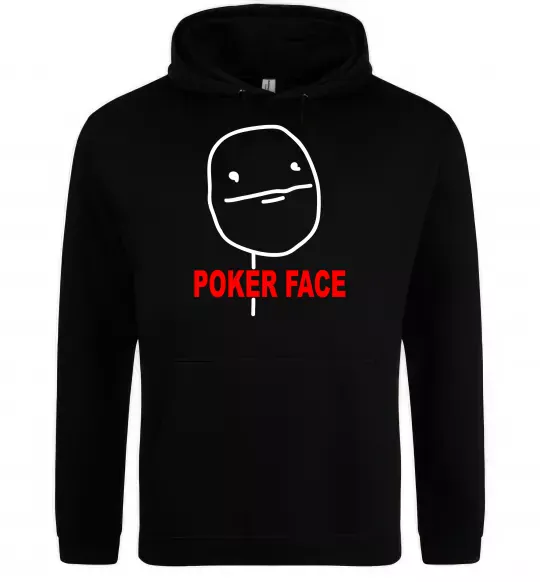 Чоловіча толстовка (худі) POKER FACE Чорний фото