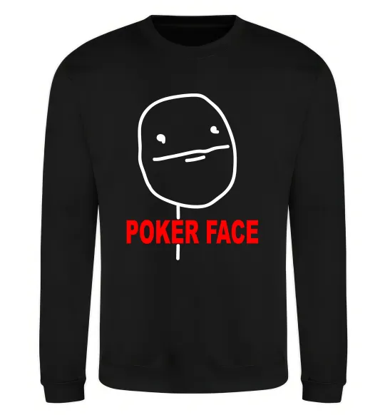 Світшот POKER FACE Чорний фото