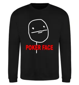 Світшот POKER FACE Чорний фото