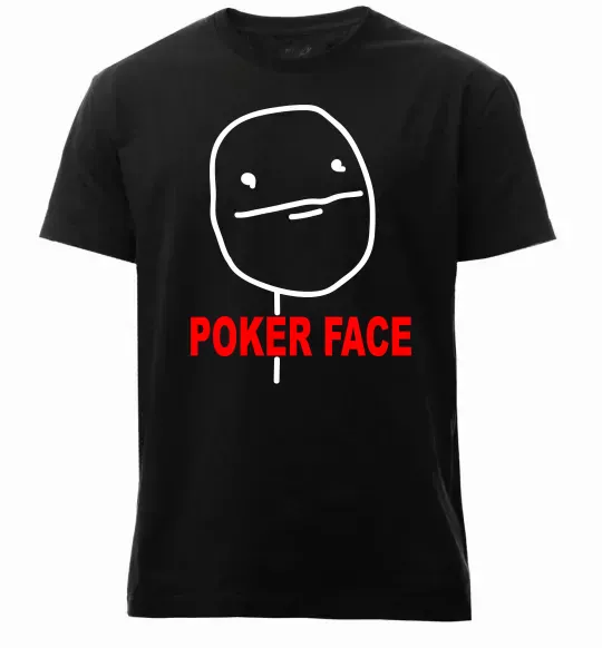 Чоловіча преміум футболка POKER FACE Чорний фото