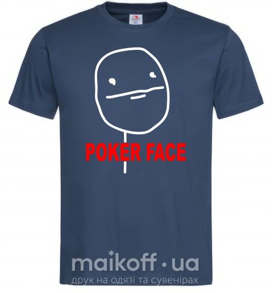 Чоловіча футболка POKER FACE Темно-синій фото