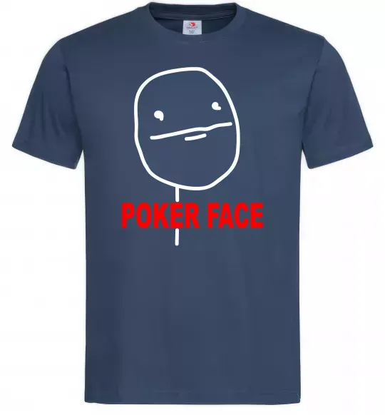 Мужская футболка POKER FACE Темно-синий фото