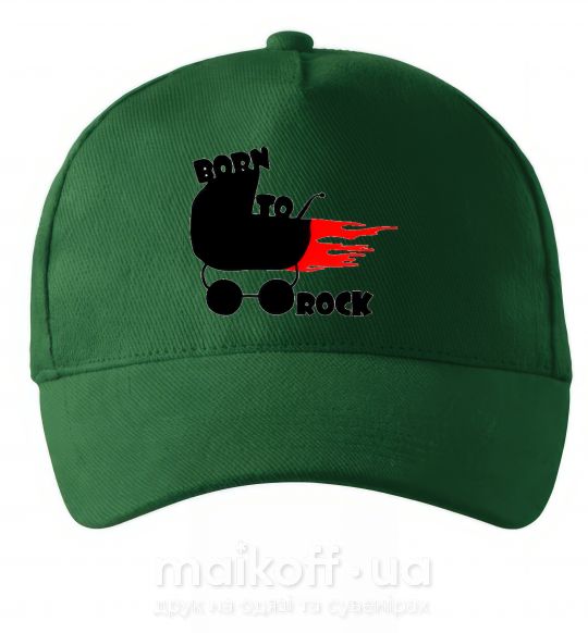 Кепка BORN TO ROCK Темно-зелений фото