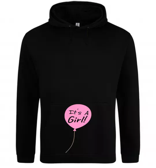 Женская толстовка (худи) GIRL галочка Черный фото