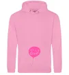 Женская толстовка (худи) GIRL галочка Розовый фото