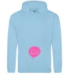 Женская толстовка (худи) GIRL галочка Голубой фото