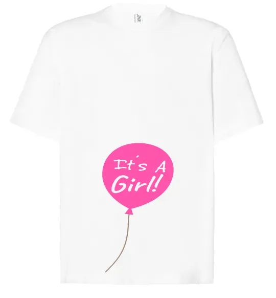 Футболка Оверсайз GIRL галочка Белый фото